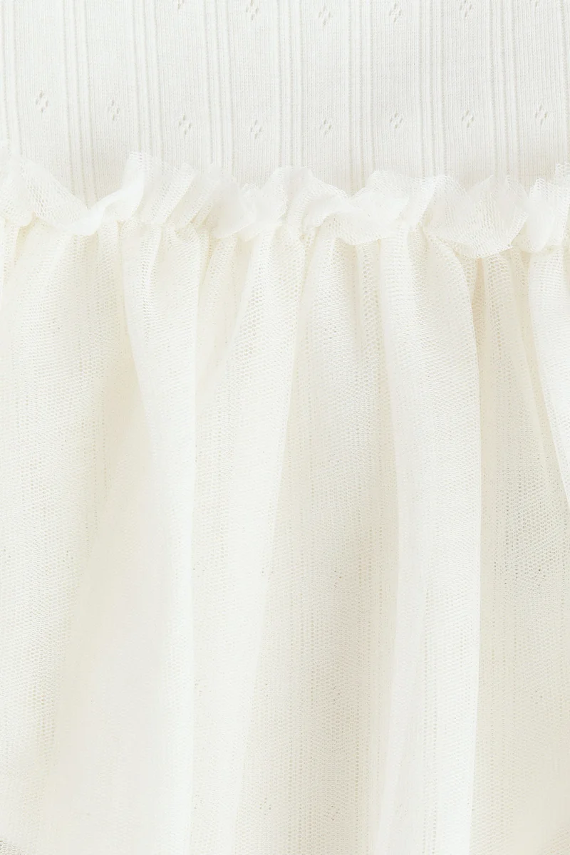 H&M Tulle-skirt bodysuit dress